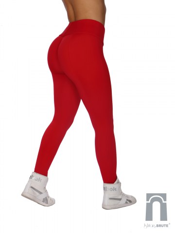 ishtar and brute cheeks legging in red matt spandex 481
